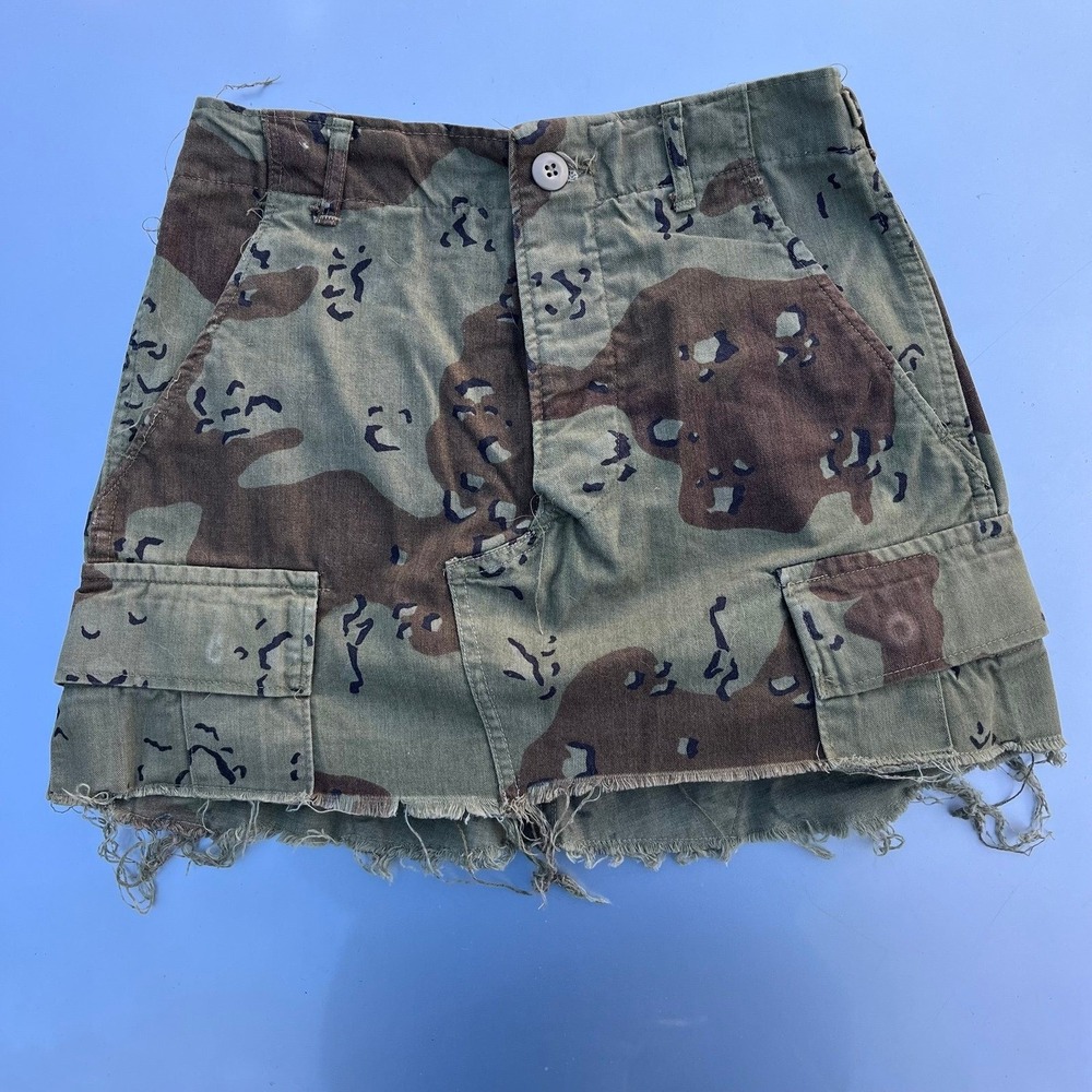 Vintage Camo Military Skirt